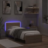  Okvir za krevet s uzglavljem i LED svjetlima boja hrasta sonome | shoptok.hr