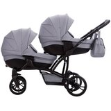 Bebetto 42 pro kolica za blizance set 2U1 crni ram | ePonuda.com