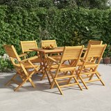 vidaXL Zložljivi vrtni stoli 6 kosi 55x62x90 cm trdna tikovina Cene