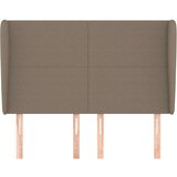  Uzglavlje s ušima smeđesivi 147x23x118/128 cm od tkanine | shoptok.hr