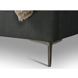 Makamii Tamno sivi tapecirani bračni krevet s podnicom 180x200 cm Makana – | shoptok.hr