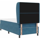 Krevet s opruga kutije Tamno plava 190 x 90 cm Baršun | shoptok.hr
