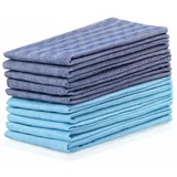DecoKing set od 10 plavo-tirkiznih pamučnih ručnika Louie, 50 x 70 cm
