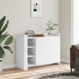 The Living Store Komoda bela 100x35x75 cm inženirski les - Komoda, (21427631) Cene