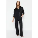 Trendyol Shirt - Black - Oversize