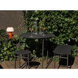 Zone Denmark Crna metalna vrtna klupa Disc – | shoptok.hr