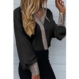 Fenzy Elegantna Bluza S Leopard Uzorkom Polina, Crna Cijene