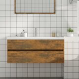 vidaXL Omarica za umivalnik dim. hrast 100x38,5x45 cm konstruiran les Cene