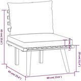  8-dijelna vrtna garnitura s jastucima masivno bagremovo drvo | shoptok.hr