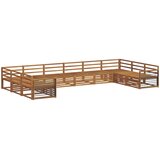  Setovi sofa 10 pcs Prirodna Čvrsto drvo akacije | Eponuda.com