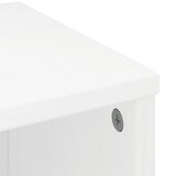  Bočni ormarići 6 kom ODDA bijeli 40x24x79 cm puno drvo bor | shoptok.hr
