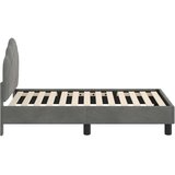  Okvir kreveta za malu djecu s naslonom Tamnosiva 70 x 140 cm | shoptok.hr