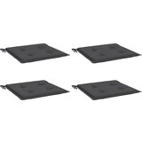  Jastuci za vrtne stolice 4 kom antracit 50x50x4 cm od tkanine | shoptok.hr