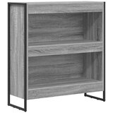  za knjige Siva Sonoma 80 x 30 x 155 cm | shoptok.hr