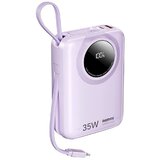 Remax RPP-73 Purple 35W Power Bank with 2 Fast Charging Cables 20000mAh