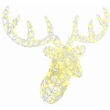 vidaXL Jelenja glava Toplo bela 60 cm Akril | Shoptok.si