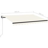  Tenda na automatsko uvlačenje 350 x 250 cm krem | shoptok.hr