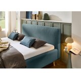 Meise Möbel modra/siva oblazinjena postelja brez letvenega dna 120x200 cm mattis – | Shoptok.si