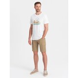 Ombre One color men's shorts with cargo pockets - sand | Eponuda.ba