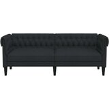  Trosjed Chesterfield crni od tkanine | shoptok.hr