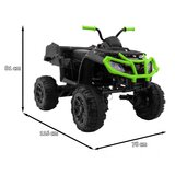 Quad na akumulator XL ATV - crno/zeleni | shoptok.hr