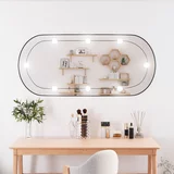  Zidno ogledalo s LED svjetlima 45 x 100 cm stakleno ovalno