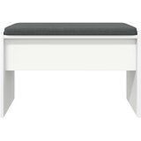  Klupa za hodnik s jastukom Bijelo 63 x 38 x 40 cm | shoptok.hr