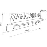 Livetastic Stenski Obešalnik Welcome, Barva Hrasta | Shoptok.si