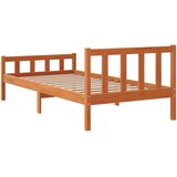  Okvir kreveta bez madraca voštano smeđi 75 x 190 cm od borovine | shoptok.hr