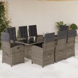  9-dijelni vrtni blagovaonski set sivi od poliratana | shoptok.hr