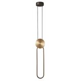 Mitea Lighting M10912-1 br 120x480mm led visilica crna + staro zlato 13W 3000K Cene