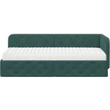  Kutni okvir kreveta Tamnozelena 80 x 200 cm Baršun | shoptok.hr