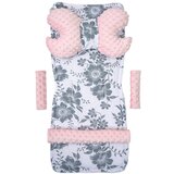 Medi Partners Stroller insert in a 4-piece set - Berry + pink Minky Cijene