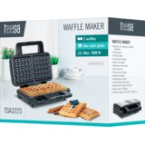 Teesa TSA3225 – pekač za 2 vafla, 1000W, nerjaveče jeklo | Shoptok.si
