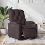 Maison Chic Električni naslanjač - Relax naslanjač temno rjavo blago, (22061792) | Shoptok.si