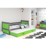 BestBed Postelja RICO z monostjo dodatnega leia-Grafit-Zelena | Shoptok.si