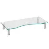 glass monitor stand L transparent