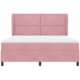  Krevet s opruga kutije Ružičasta 200 x 180 cm Baršun | shoptok.hr