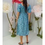 Gemre Dark green floral dress Edoardo | Shoptok.si