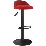 vidaXL Barski stolček vinsko rdeč žamet | Shoptok.si