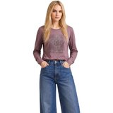 Liu Jo Majice z dolgimi rokavi T-SHIRT TF6286 JS003 Kostanjeva Cene