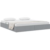  Otomanski krevet s pohranom Svijetlo siva 180 x 200 cm tkanina | shoptok.hr