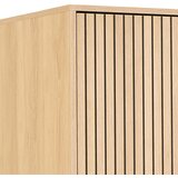 MID.YOU omara s klasičnimi vrati, naravne barve, črna | Shoptok.si