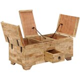 Maison Chic Klubska mizica - kavna mizica - Nizka mizica iz trdnega mangovega lesa 80x40x35 cm, (21755388) | Shoptok.si