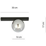  plafonsko svetlo fit 1xE14/10W/230V crno/sivo | Eponuda.com