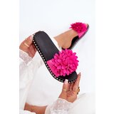 Boto Ladies slippers adorned with flowers fuchsia Cellanen | Shoptok.si