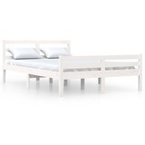  Okvir za krevet od masivne borovine bijeli 150 x 200 cm king | shoptok.hr