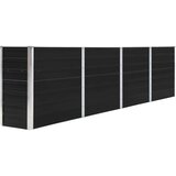 vidaXL Povišena vrtna gredica 320x40x77 cm pocinčani čelik antracit | shoptok.hr