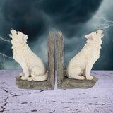 Nemesis Now Wardens of the North White Wolf držači za knjige 20,3 cm | shoptok.hr