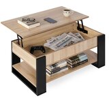 Modern Home stolić za kavu s podiznom i proširivom pločom 90 cm, spremnik za pohranu, polica, sonoma hrast Cijene